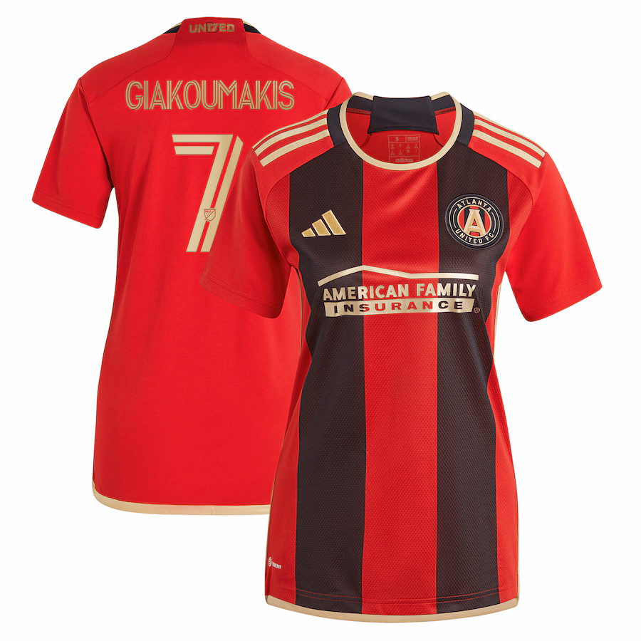 Women's Atlanta United FC Giorgos Giakoumakis adidas Black 2023 The 17s' Kit Replica Player Jersey - Ujersey Shop