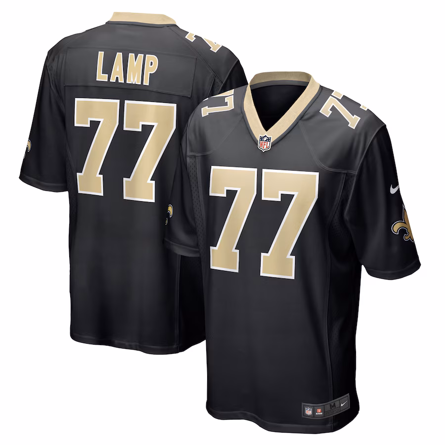 Men's New Orleans Saints Forrest Lamp Nike Black Game Player Jersey - Ujersey Shop