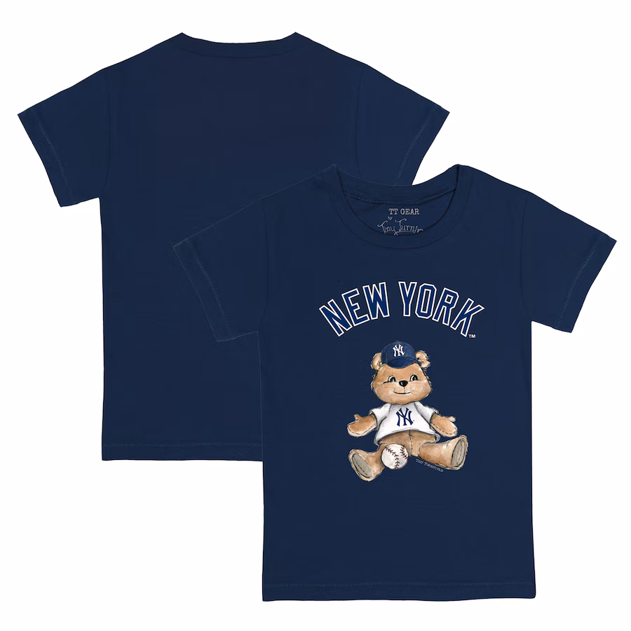 Youth New York Yankees Tiny Turnip Navy Teddy Boy T-Shirt - Ujersey Shop