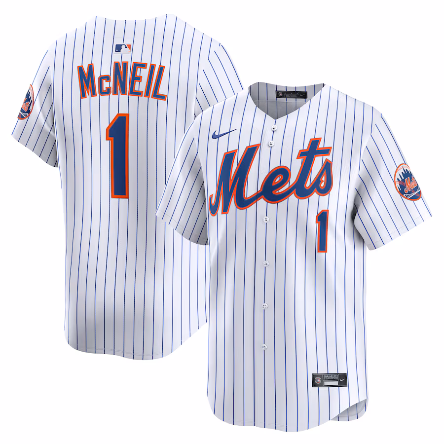Men's New York Mets Jeff McNeil Nike White Alternate Limited Player Jersey - Ujersey Shop