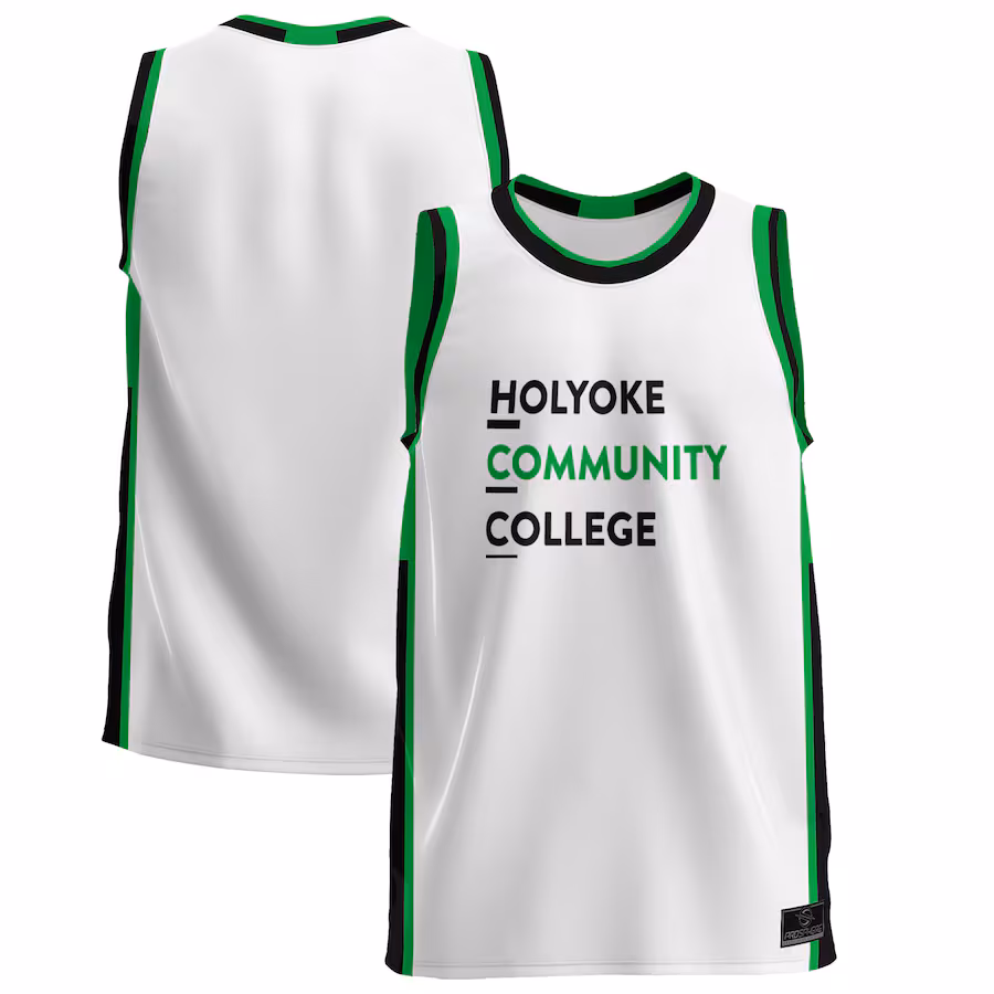 Men's ProSphere  White Holyoke Community College Basketball Jersey - Ujersey Shop