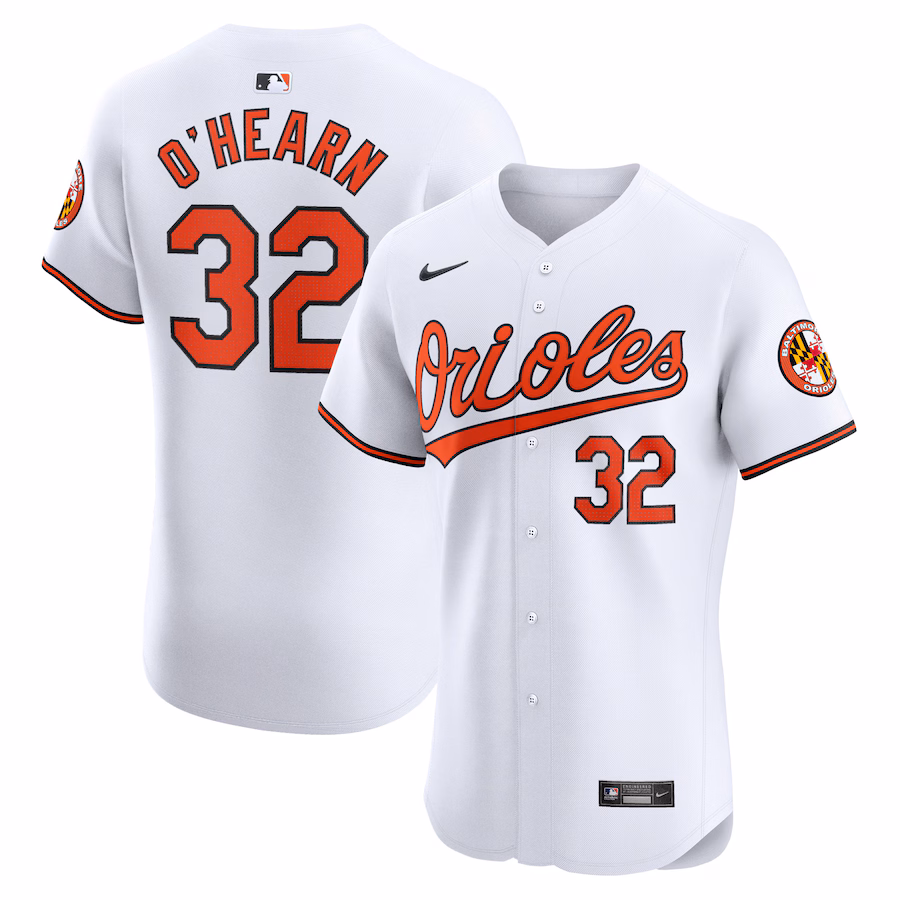 Men's Baltimore Orioles Ryan O'Hearn Nike White Home Elite Player Jersey - Ujersey Shop