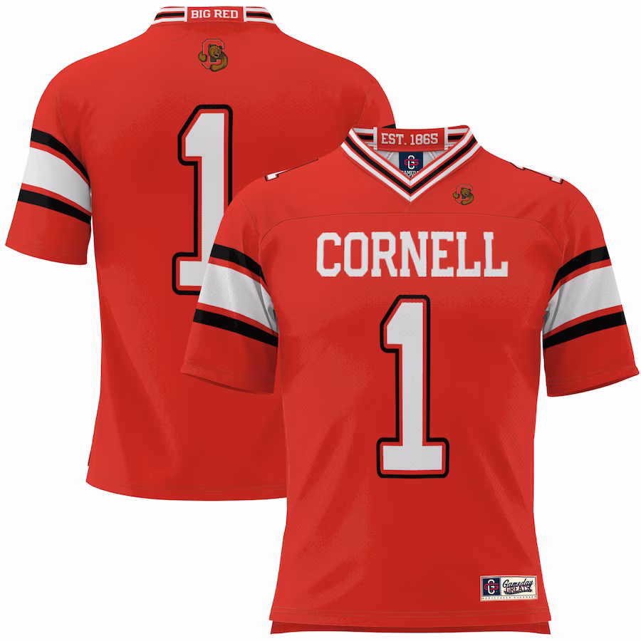 #1 Cornell Big Red GameDay Greats Football Jersey - Red - Ujersey Shop