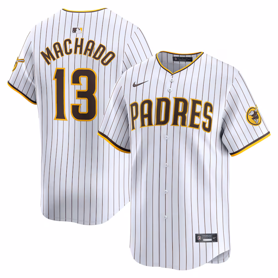 Men's San Diego Padres Manny Machado Nike White Home Limited Player Jersey - Ujersey Shop