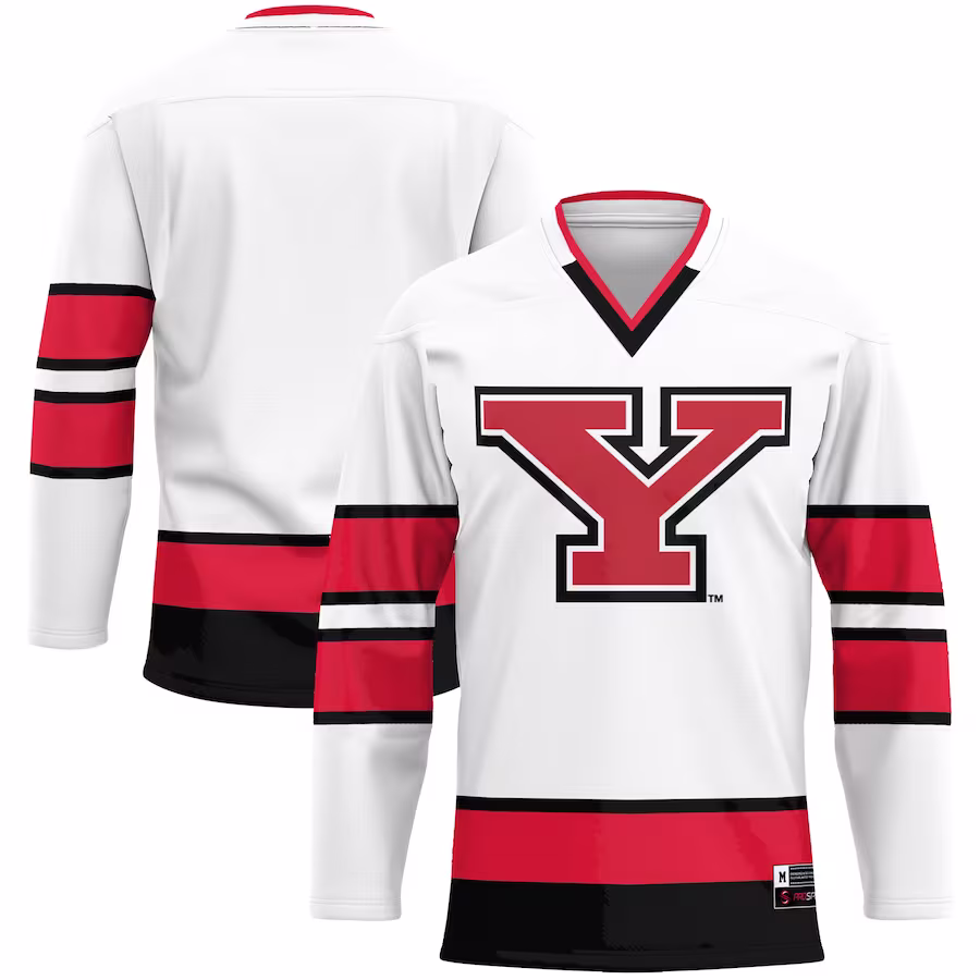 Youngstown State Penguins GameDay Greats Hockey Jersey - White - Ujersey Shop