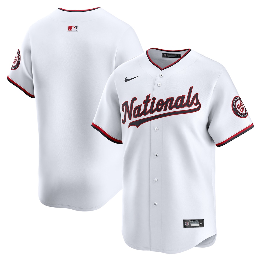Men's Washington Nationals Nike White Home Limited Jersey - Ujersey Shop