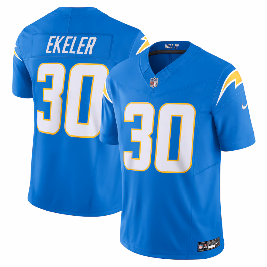 Men's Los Angeles Chargers Austin Ekeler Nike Powder Blue Vapor F.U.S.E. Limited Jersey - Ujersey Shop