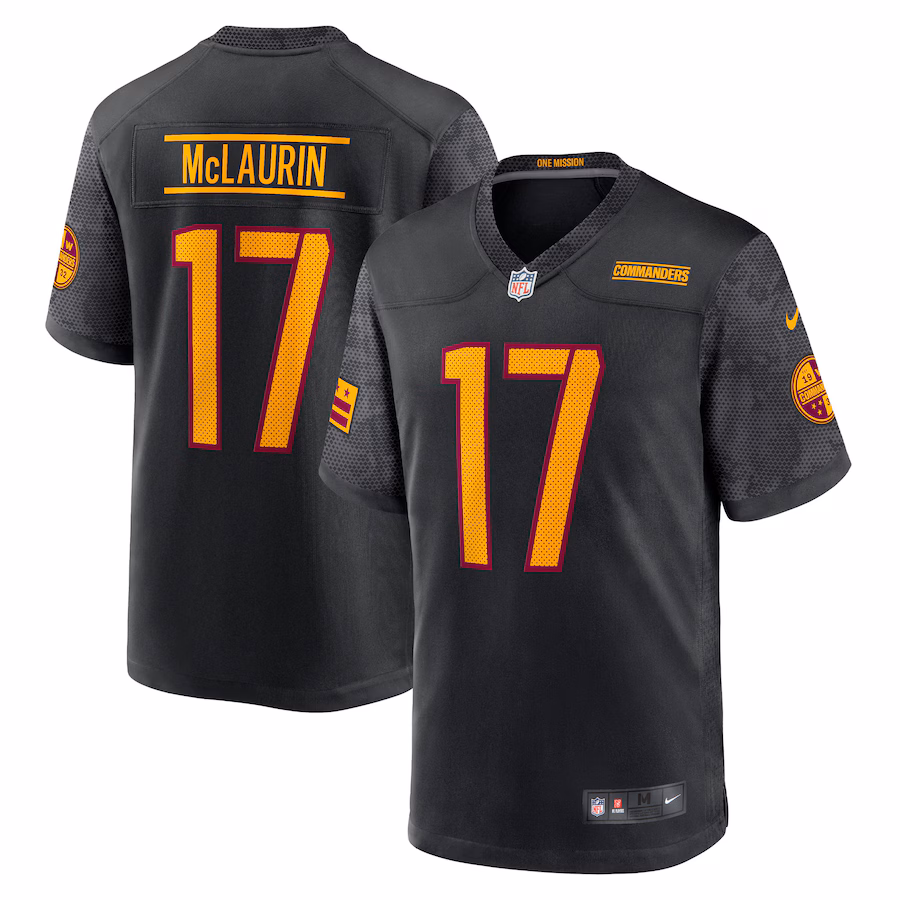 Youth Washington Commanders Terry McLaurin Nike Black Game Jersey - Ujersey Shop