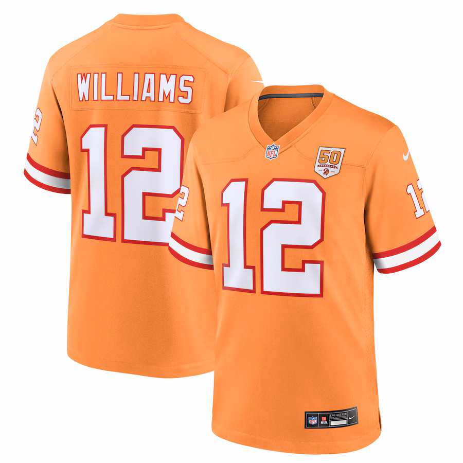 Men's Tampa Bay Buccaneers Doug Williams Nike Creamsicle 50th Season Game Jersey - Ujersey Shop