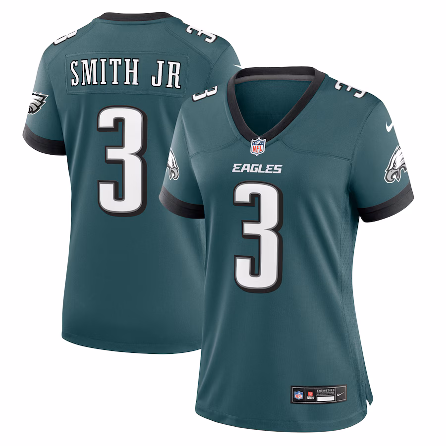 Women's Philadelphia Eagles Nolan Smith Nike Midnight Green Team Game Jersey - Ujersey Shop