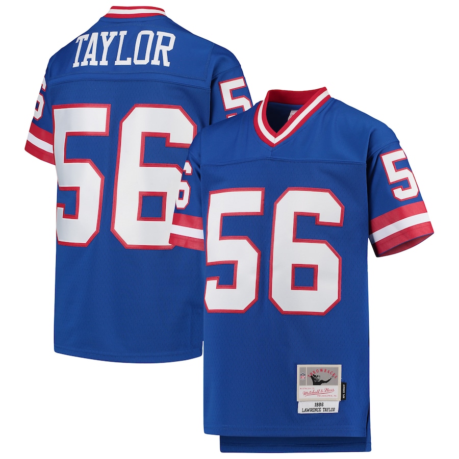 Youth New York Giants Lawrence Taylor Mitchell & Ness Royal 1986 Legacy Retired Player Jersey - Ujersey Shop