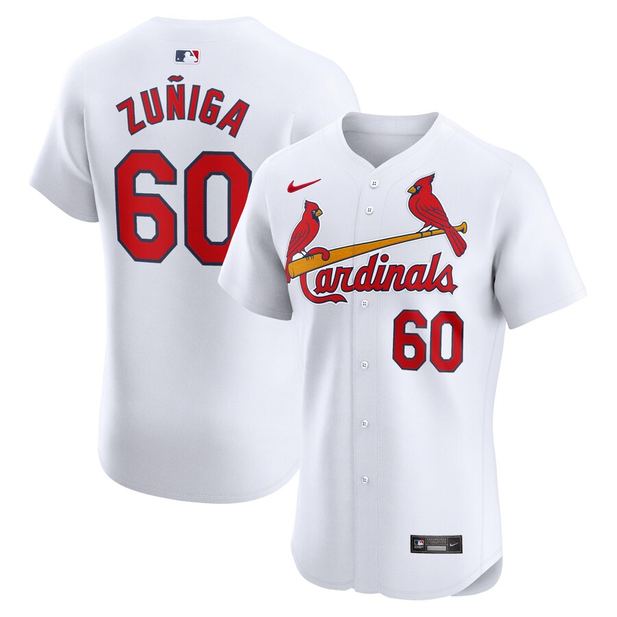 Men's St. Louis Cardinals Guillermo Zuñiga Nike White Home Elite Player Jersey - Ujersey Shop
