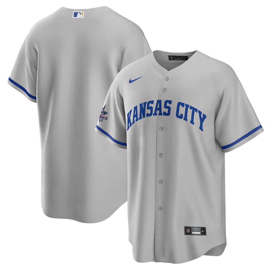 Men's Kansas City Royals Nike Gray 2025 MLB All-Star Game Away Replica Jersey - Ujersey Shop