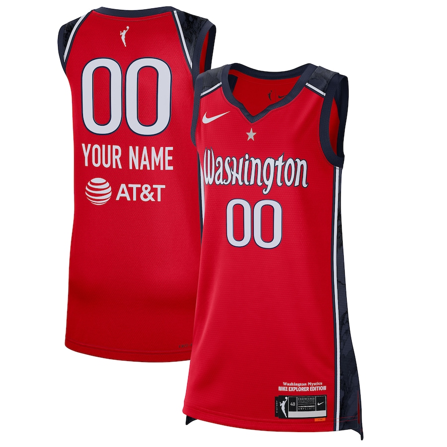 Unisex Washington Mystics Nike Red 2021 Explorer Edition Victory Custom Jersey - Ujersey Shop
