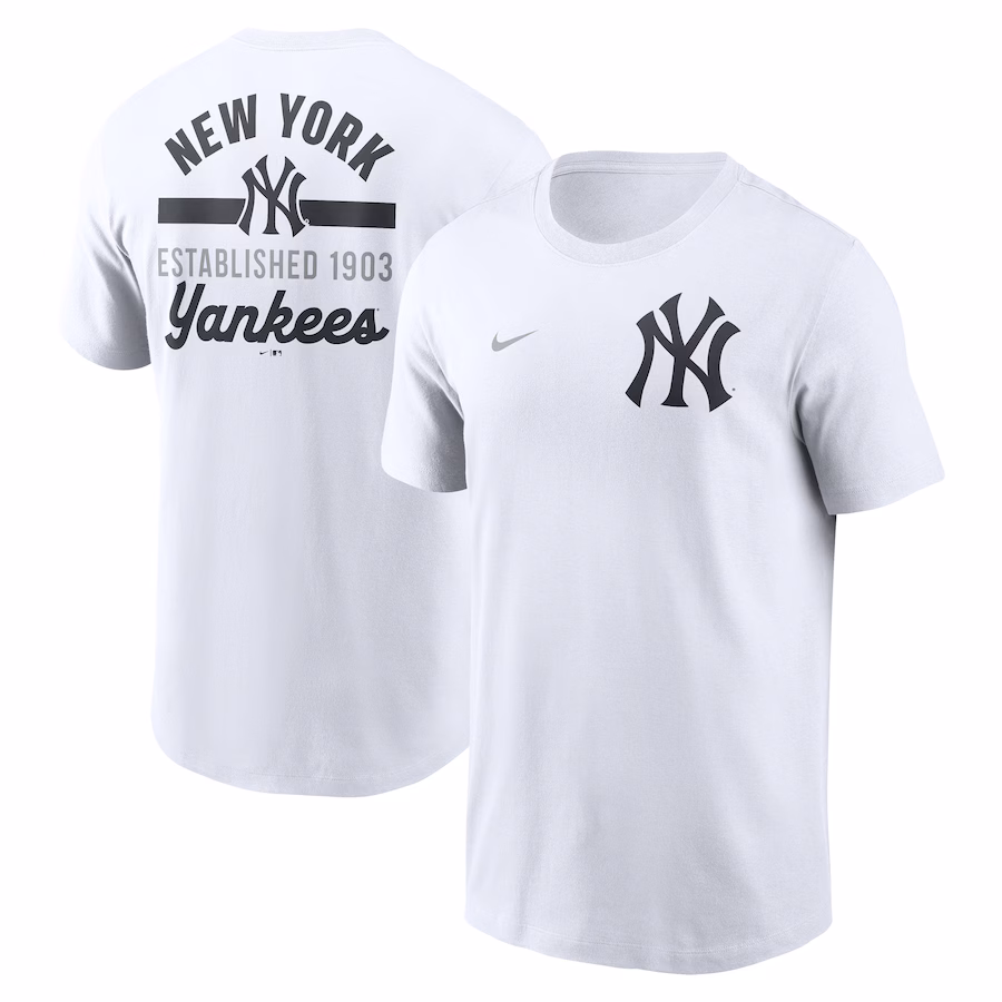 Men's New York Yankees Nike White 2-Hit T-Shirt - Ujersey Shop