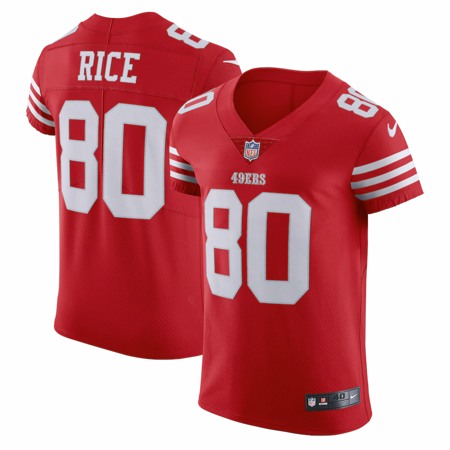 Men's San Francisco 49ers Jerry Rice Nike Scarlet Vapor Elite Retired Player Jersey - Ujersey Shop