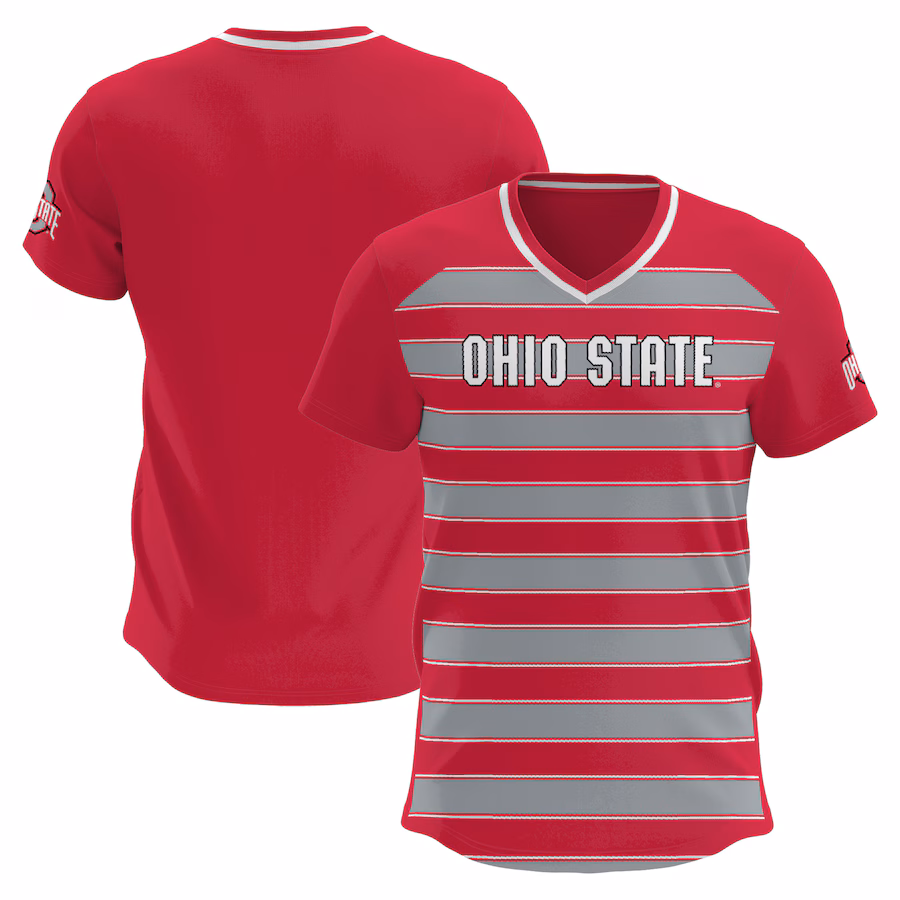 Youth GameDay Greats  Scarlet Ohio State Buckeyes Lightweight Soccer Jersey - Ujersey Shop