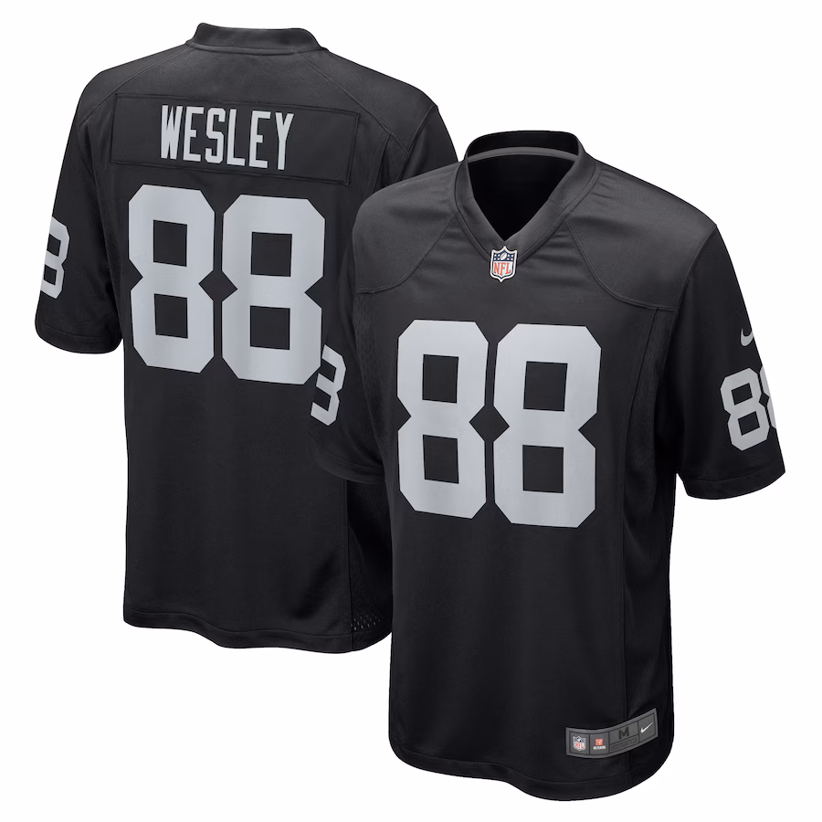 Men's Las Vegas Raiders Antoine Wesley Nike  Black Team Game Jersey - Ujersey Shop