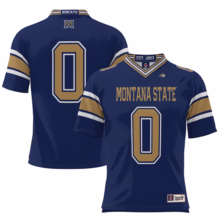 #0 Montana State Bobcats GameDay Greats Football Jersey – Navy - Ujersey Shop