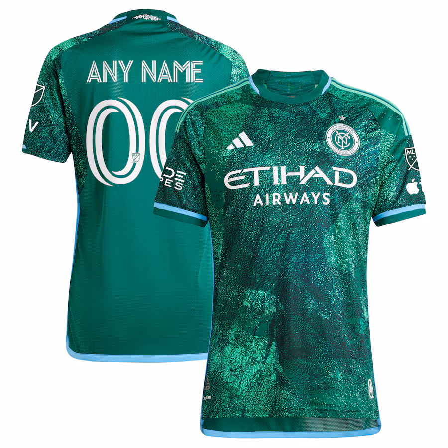 Men's New York City FC  adidas Green 2023 The Parks Authentic Custom Jersey - Ujersey Shop