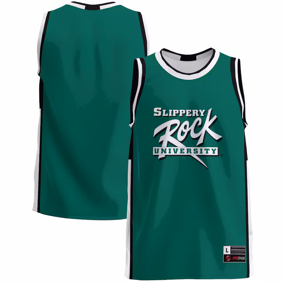 Men's GameDay Greats  Green Slippery Rock Pride  Lightweight Basketball Jersey - Ujersey Shop