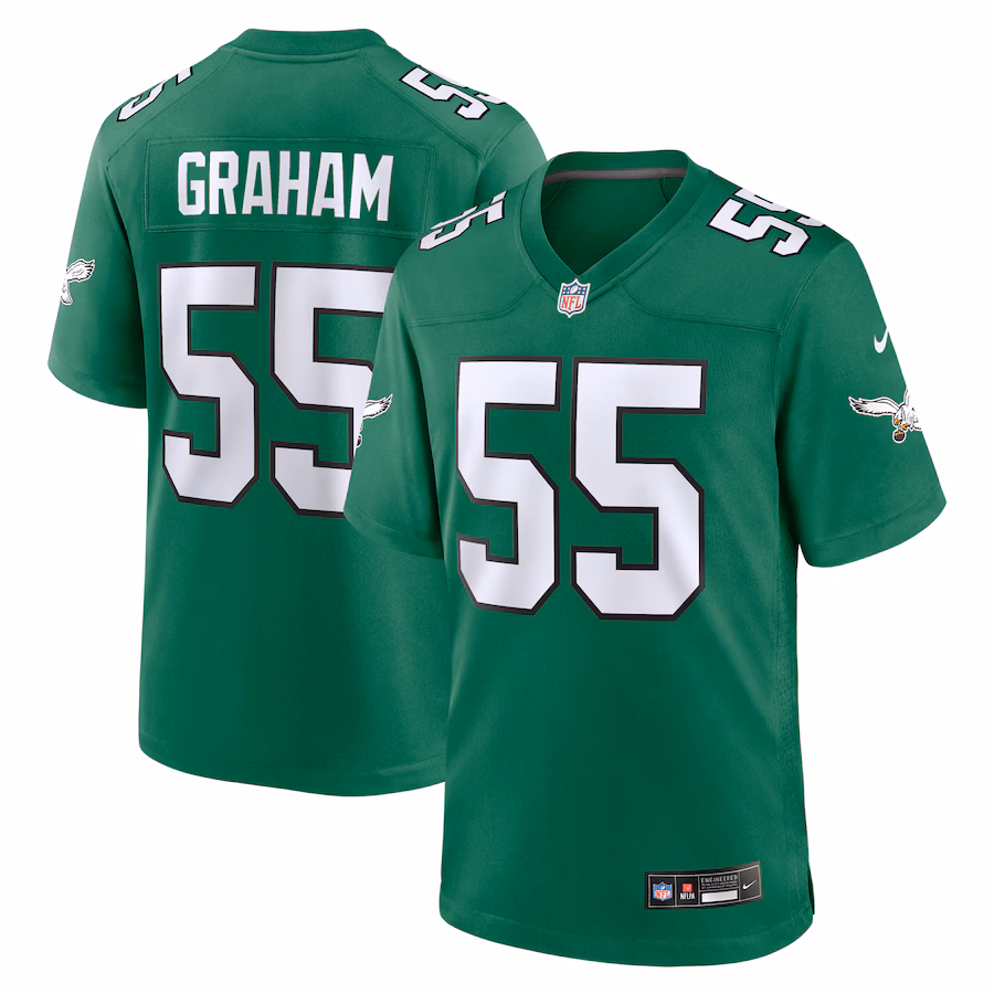 Men's Philadelphia Eagles Brandon Graham Nike Kelly Green Alternate Game Jersey - Ujersey Shop