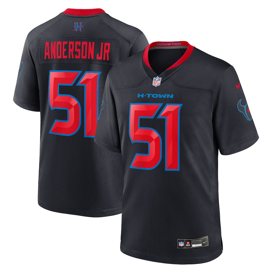 Men's Houston Texans Will Anderson Jr. Nike Navy Alternate Game Jersey - Ujersey Shop