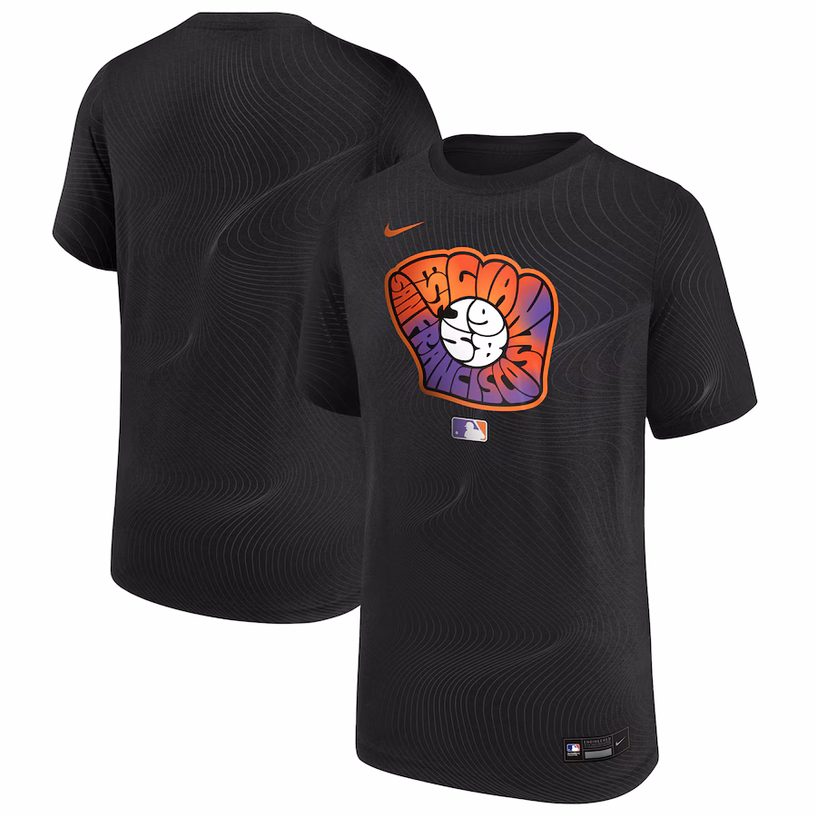 Youth San Francisco Giants Nike Black 2025 City Connect Legend T-Shirt - Ujersey Shop
