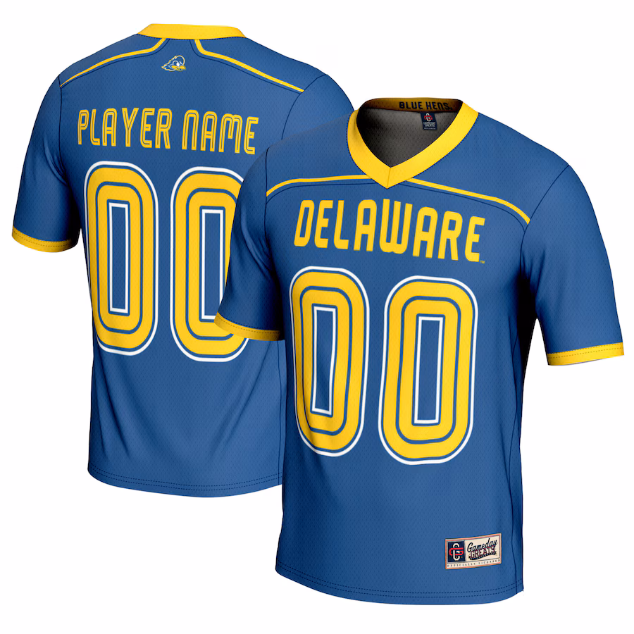 Delaware Fightin' Blue Hens GameDay Greats Unisex NIL Pick-A-Player Men's Lacrosse Lightweight Jersey - Royal - Ujersey Shop