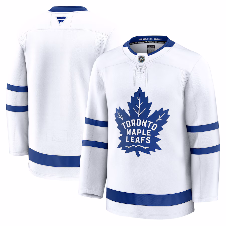 Men's Toronto Maple Leafs Fanatics White Away Premium Jersey - Ujersey Shop