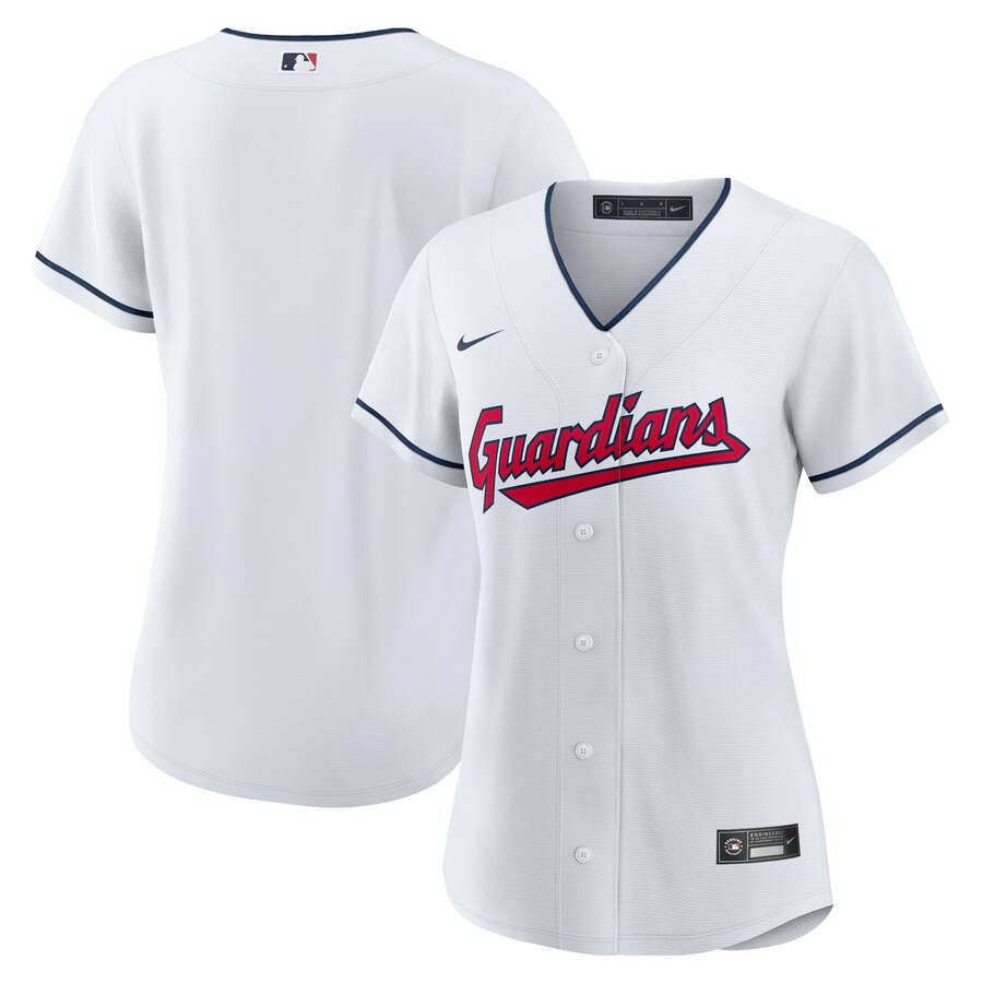 Women's Cleveland Guardians Nike White Home Blank Replica Jersey - Ujersey Shop