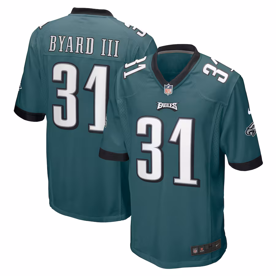 Men's Philadelphia Eagles Kevin Byard III Nike Midnight Green  Game Jersey - Ujersey Shop