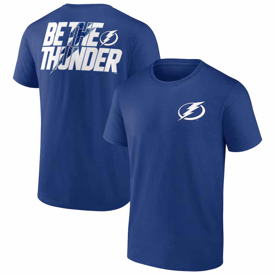 Men's Tampa Bay Lightning Blue Bring It T-Shirt - Ujersey Shop