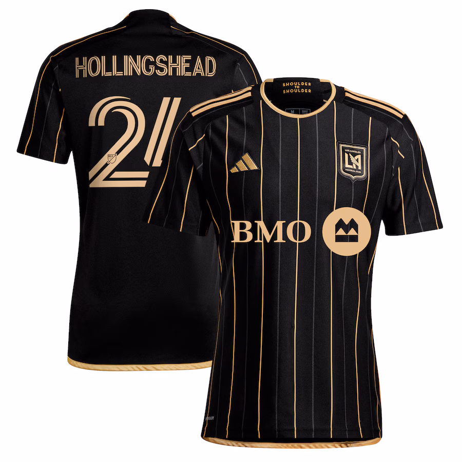 Men's LAFC Ryan Hollingshead adidas Black 2024 Primary Replica Player Jersey - Ujersey Shop
