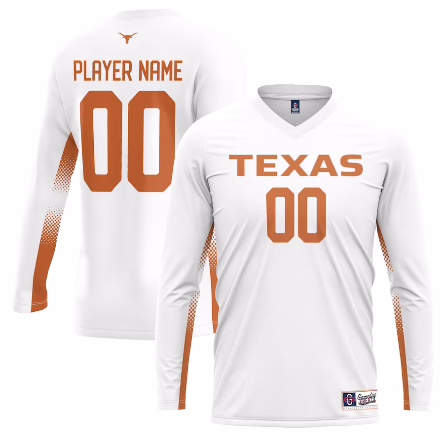 Texas Longhorns GameDay Greats Youth NIL Lightweight Volleyball Jersey - White - Ujersey Shop