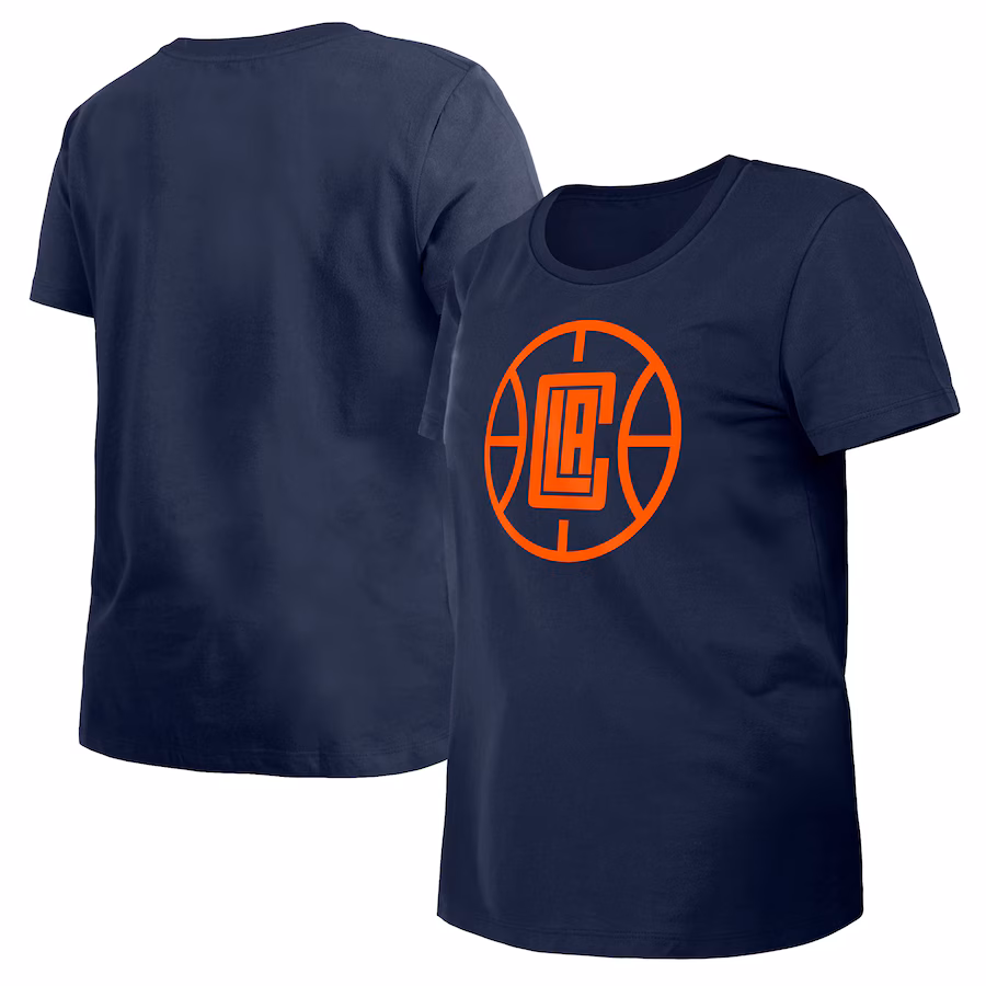 Women's LA Clippers New Era Navy 2023/24 City Edition T-Shirt - Ujersey Shop