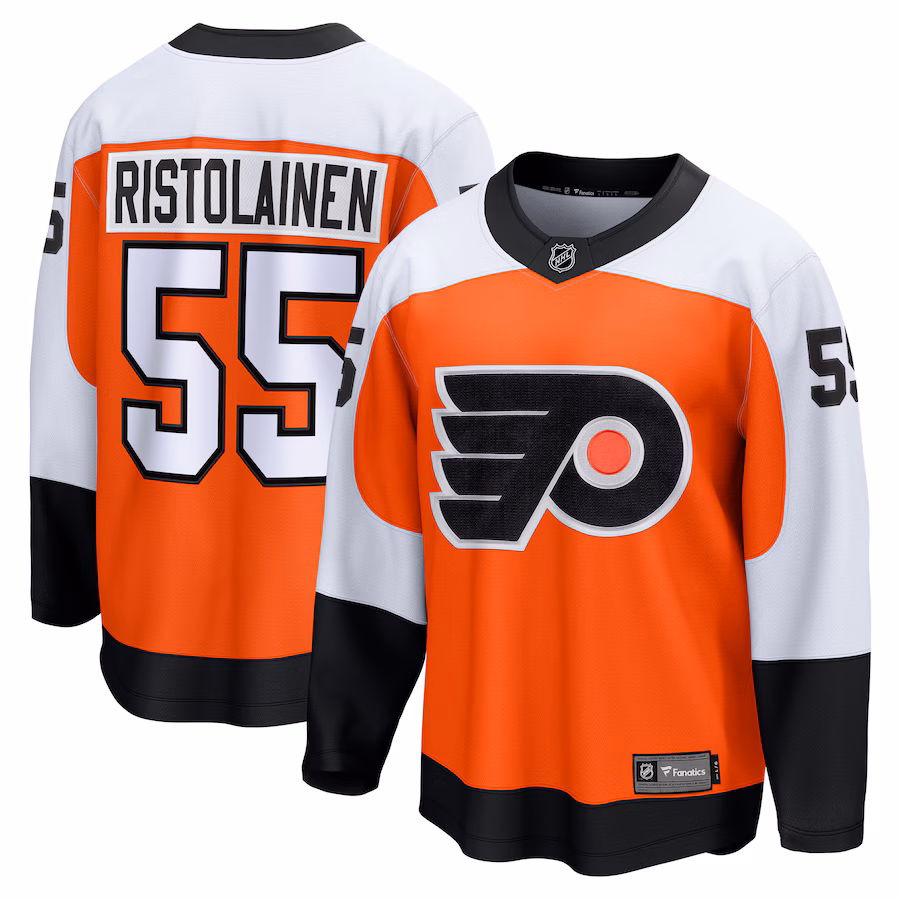 Men's Philadelphia Flyers Rasmus Ristolainen Fanatics Orange Home Breakaway Jersey - Ujersey Shop