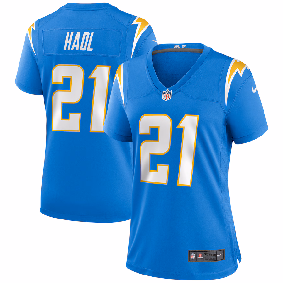 Women's Los Angeles Chargers John Hadl Nike Powder Blue Game Retired Player Jersey - Ujersey Shop
