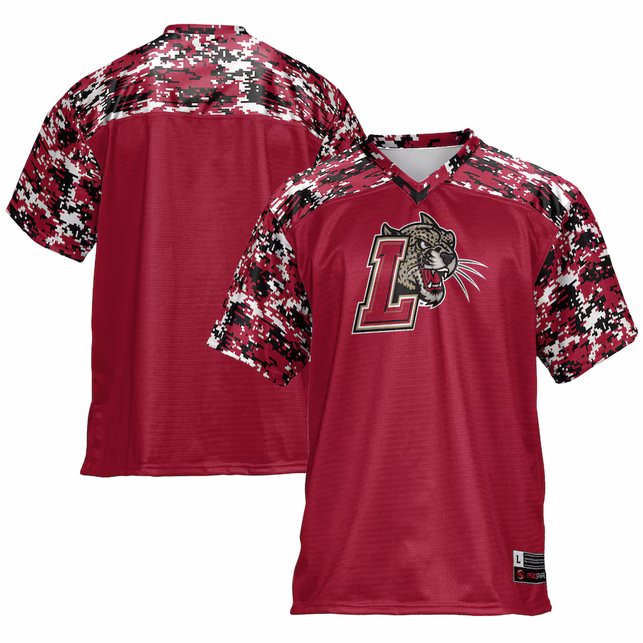 Men's GameDay Greats Maroon Lafayette College Leopards Football Jersey - Ujersey Shop