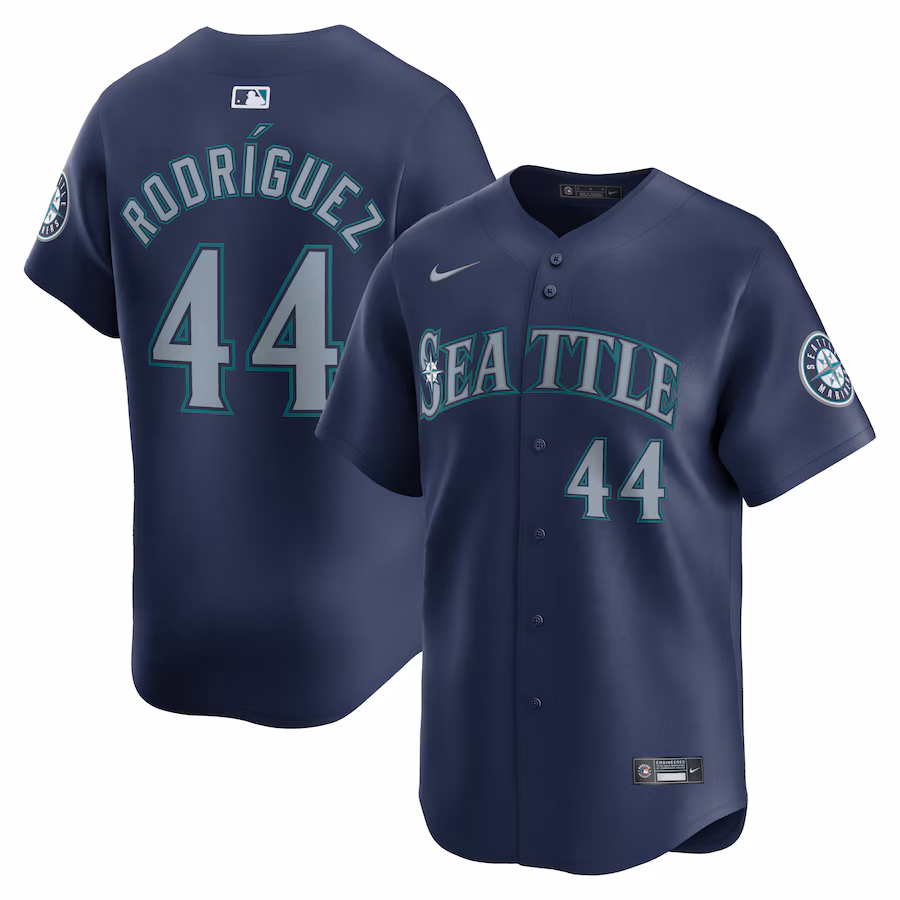 Men's Seattle Mariners Julio Rodríguez Nike Navy Road Limited Player Jersey - Ujersey Shop