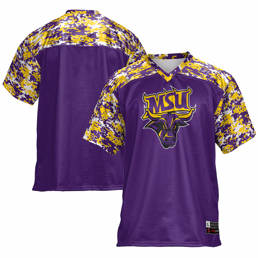 Men's GameDay Greats Purple Minnesota State Mavericks Football Jersey - Ujersey Shop