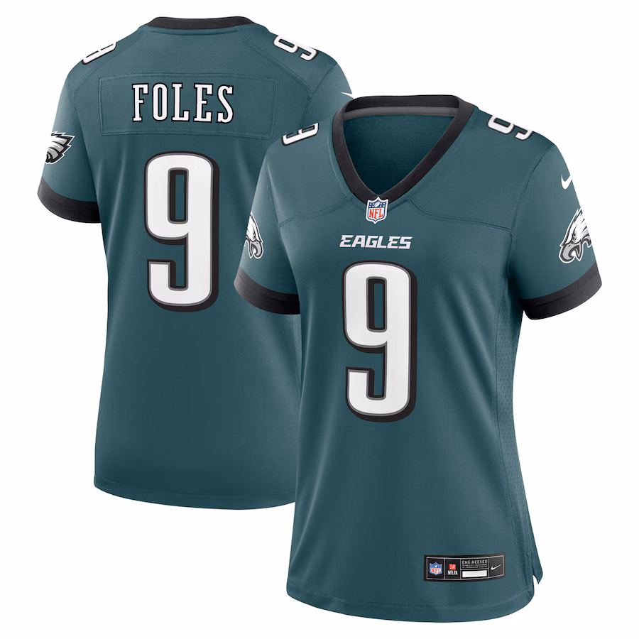 Women's Philadelphia Eagles Nick Foles Nike Midnight Green Team Retired Player Game Jersey - Ujersey Shop