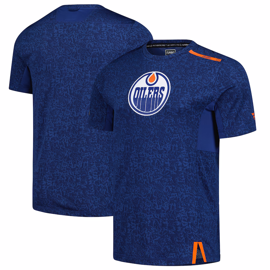 Men's Edmonton Oilers Fanatics Royal Authentic Pro Performance T-Shirt - Ujersey Shop