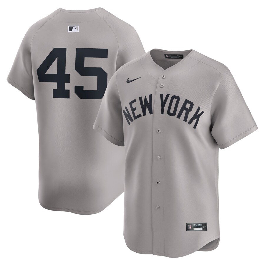 Men's New York Yankees Gerrit Cole Nike Gray Away Limited Player Jersey - Ujersey Shop