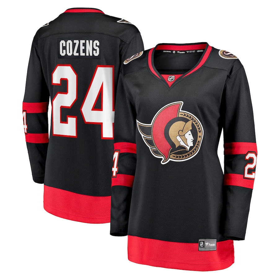 Women's Ottawa Senators Dylan Cozens Fanatics Black Home Breakaway Player Jersey - Ujersey Shop
