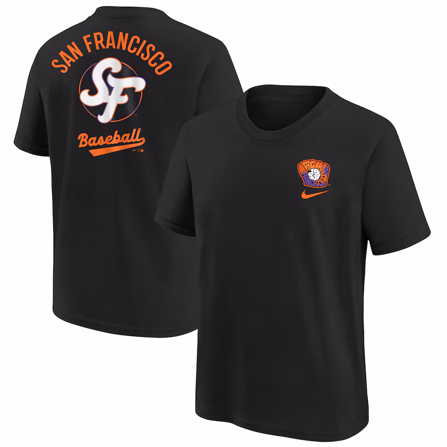Youth San Francisco Giants Nike Black 2025 City Connect T-Shirt - Ujersey Shop