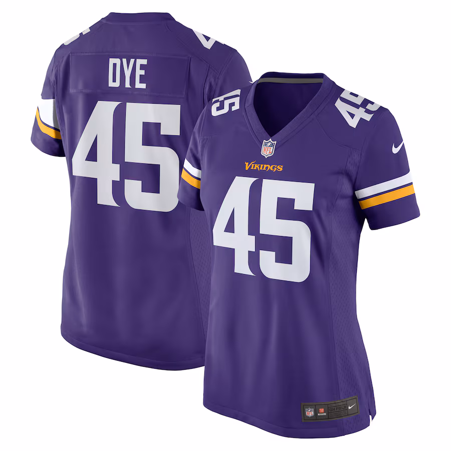 Women's Minnesota Vikings Troy Dye Nike Purple Game Jersey - Ujersey Shop