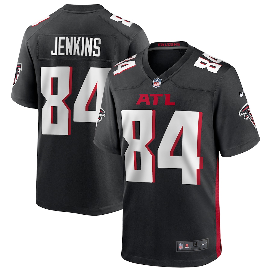 Men's Atlanta Falcons Alfred Jenkins Nike Black Game Retired Player Jersey - Ujersey Shop