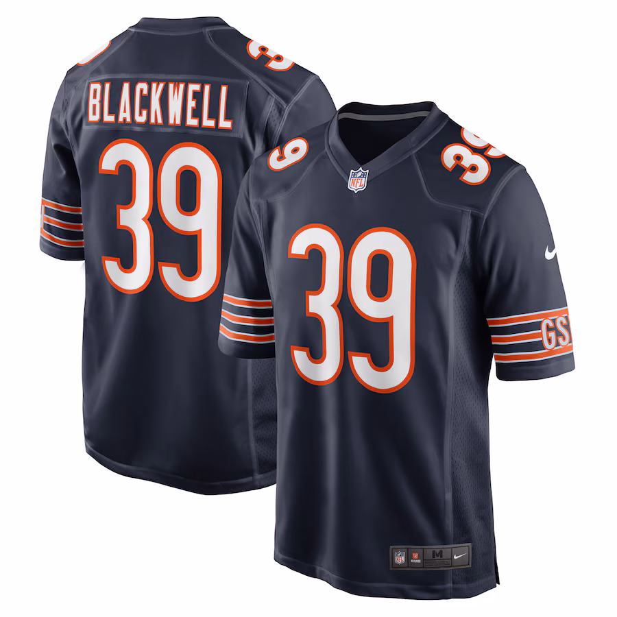 Men's Chicago Bears Josh Blackwell Nike Navy Game Player Jersey - Ujersey Shop