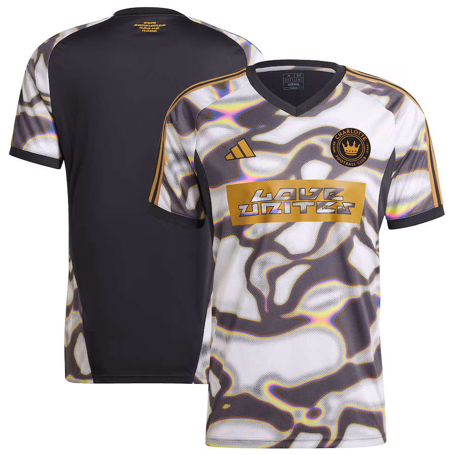Men's Charlotte FC adidas Black 2024 Pride Pre-Match Top - Ujersey Shop